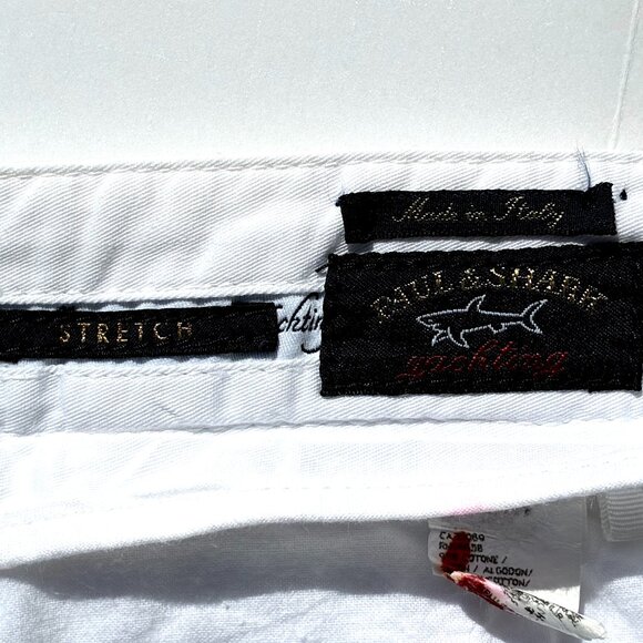 Men’s Paul & Shark Yachting Bermuda Shorts, Cotton White Italy Size 48R - Picture 10 of 12